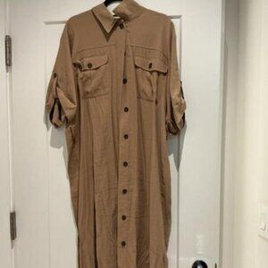 Zara Belted Shirtdress - Like New